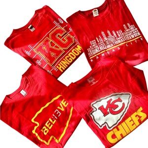 Chiefs Red Tees Bundle Size XXL